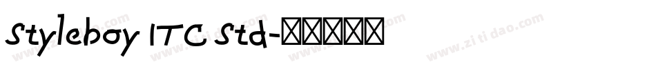 Styleboy ITC Std字体转换